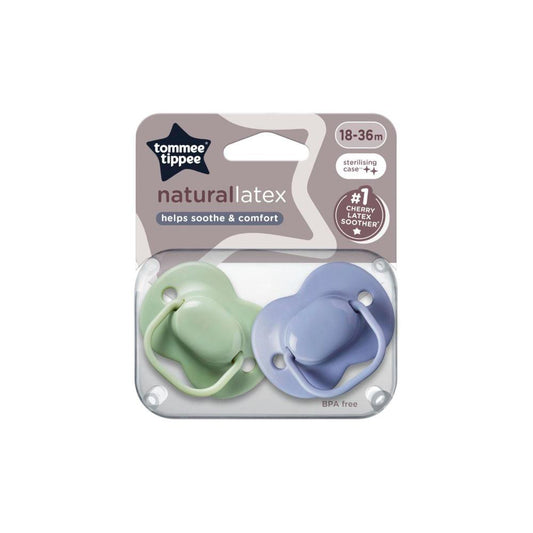 Tommee Tippee Baby Cherry Latex Dummy 2 Pack 18-36m - 2 pack