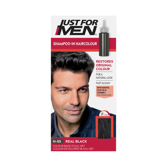 Just For Men Hair Colour Real Black 100G - 1 each