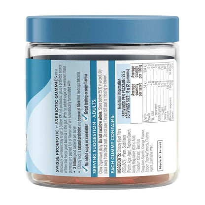 Swisse Probiotic + Prebiotic Gummies 3 Billion CFU of probiotics per serve - 45 pack