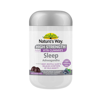 Nature's Way High Strength Adult Vita Gummies Sleep Ashwagandha - 40 Pack