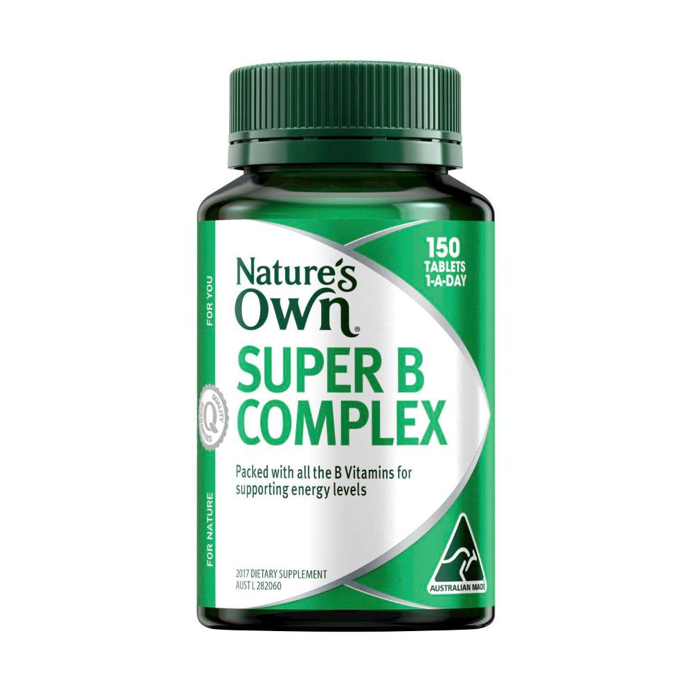 Nature's Own Super Vitamin B Complex Tablets W. Biotin + Vitamin B12 - 150 pack