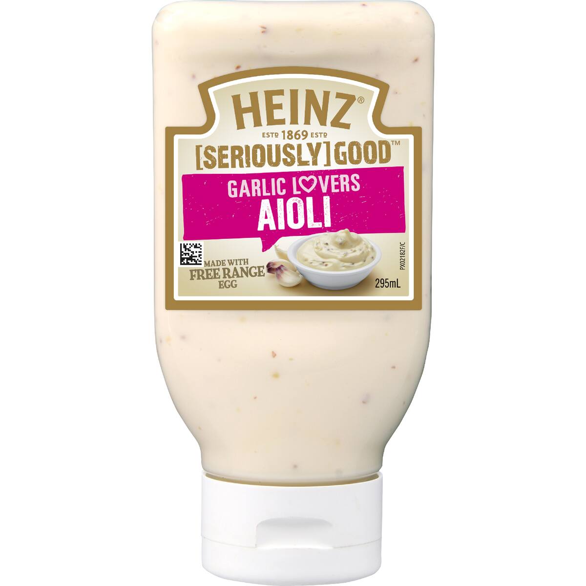Heinz Seriously Good Flavoured Mayonnaise Garlic Lovers Aioli 295ml