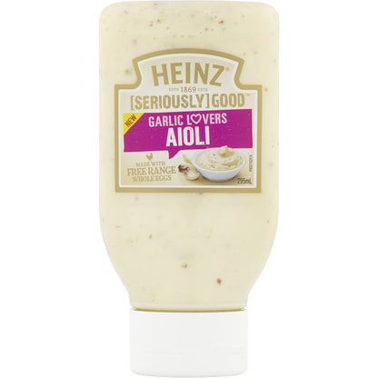 Heinz Seriously Good Mayonnaise Garlic Lovers Aioli Mayo 295ml