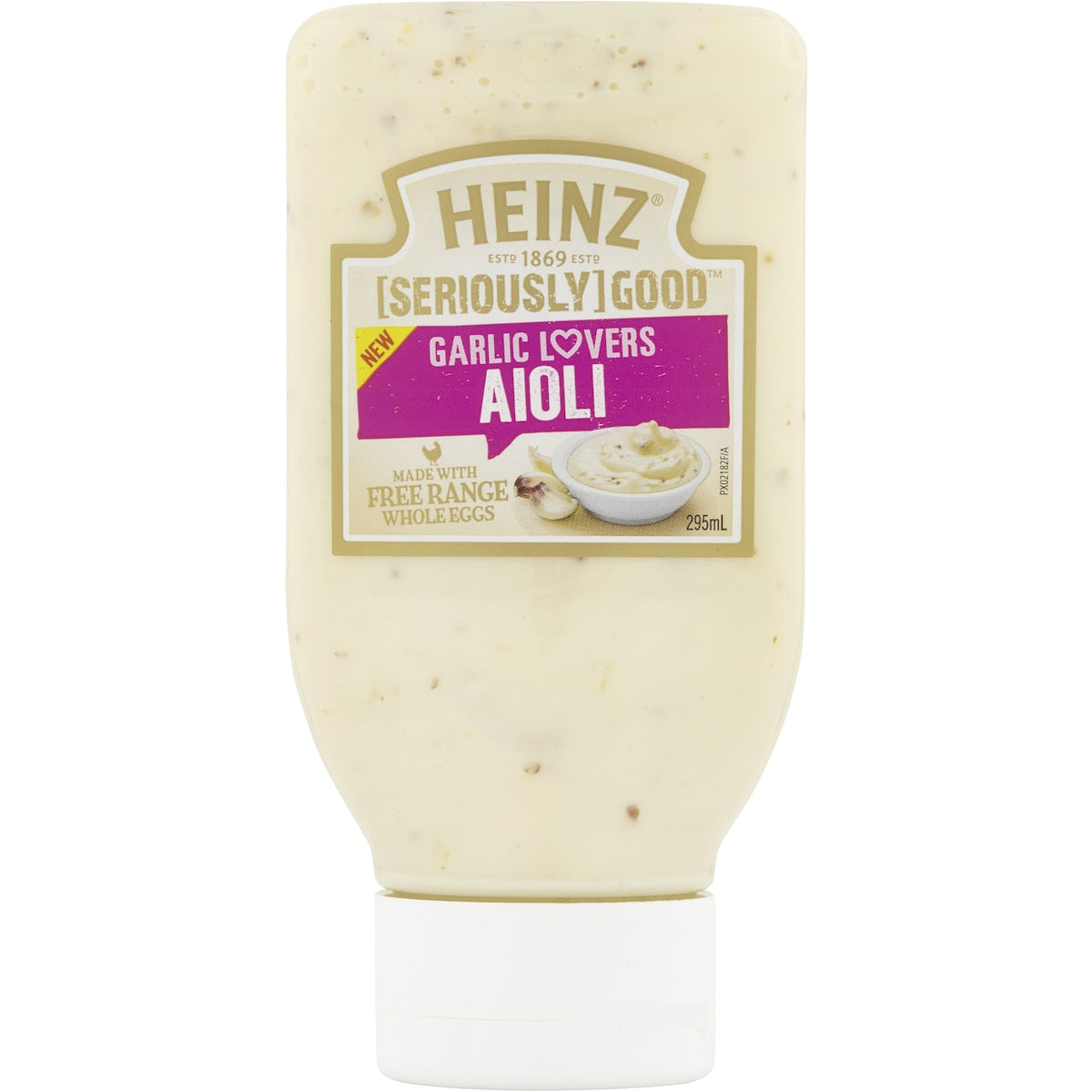Heinz Seriously Good Flavoured Mayonnaise Garlic Lovers Aioli 295ml