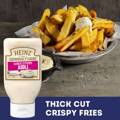 Heinz Seriously Good Flavoured Mayonnaise Garlic Lovers Aioli 295ml