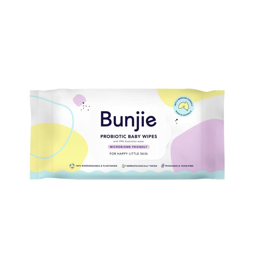 Bunjie Probiotic Baby Wipes - 80 pack