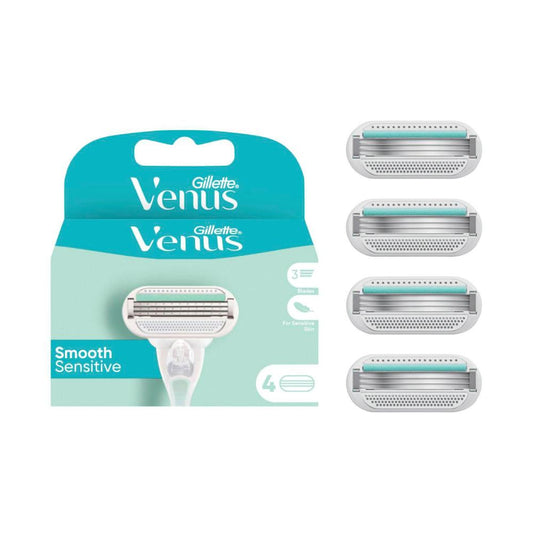 Gillette Venus Smooth Sensitive Razor Blades Refill - 4 pack