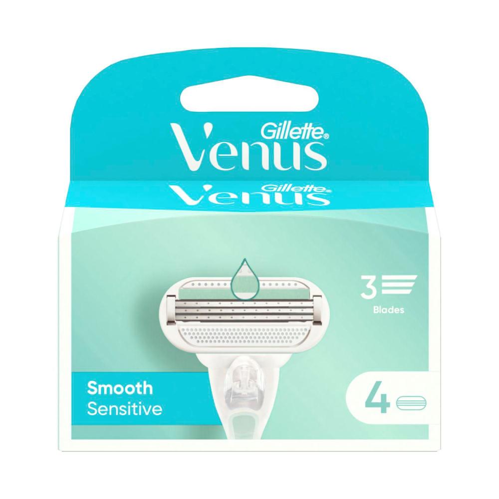 Gillette Venus Smooth Sensitive Razor Blades Refill - 4 pack