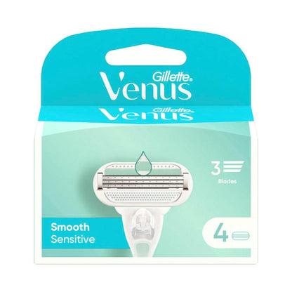 Gillette Venus Smooth Sensitive Razor Blades Refill - 4 pack