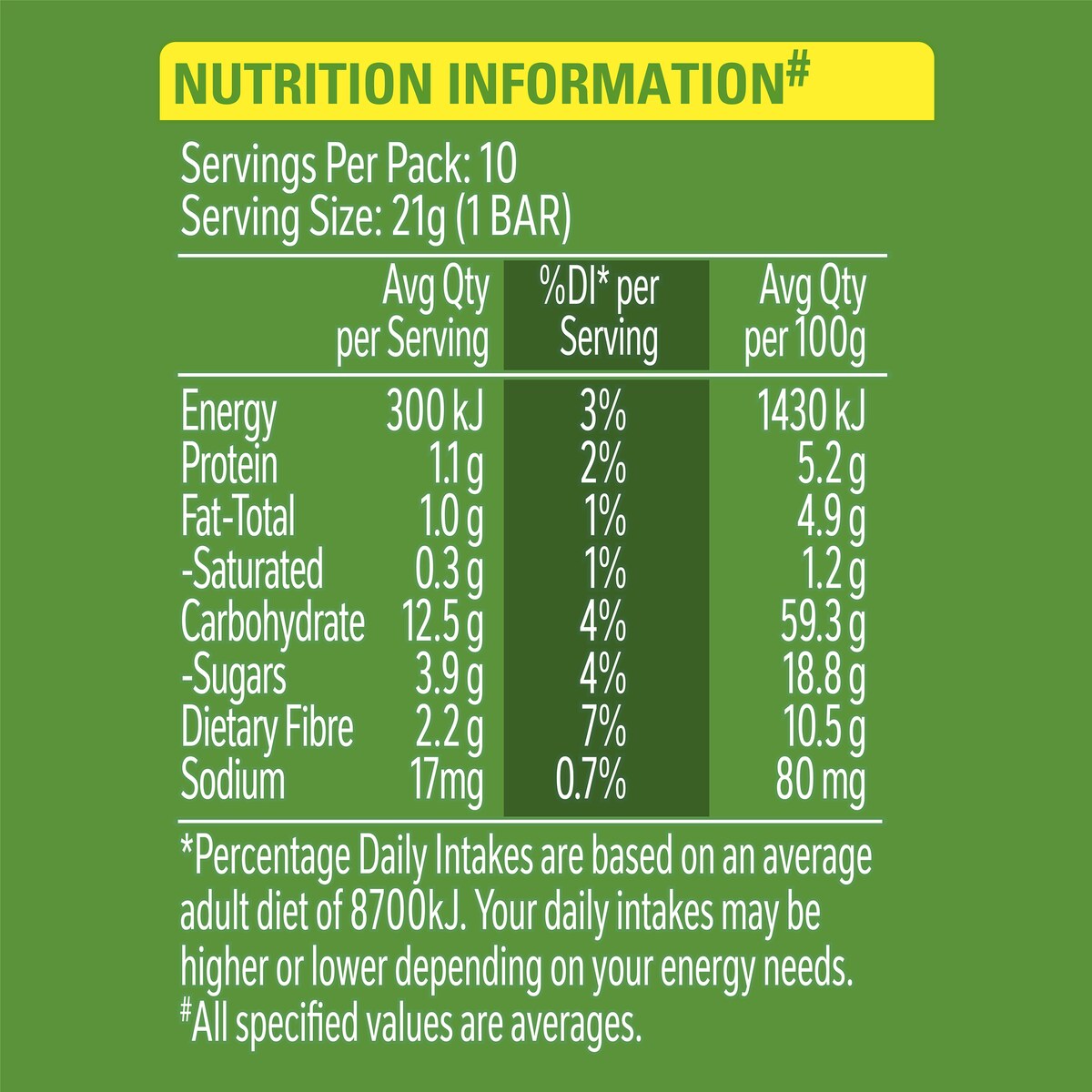 Nestle Milo Snack Bars Original 10 pack