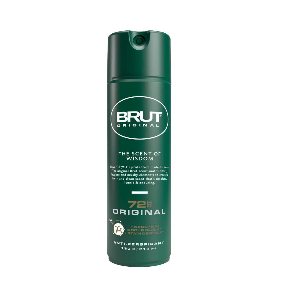 Brut 72hr Antiperspirant Deodorant Original - 212mL