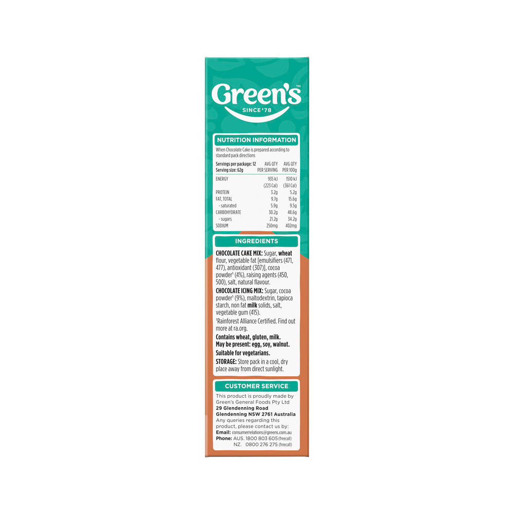 Green's Chocolate Cake Mix - 440g