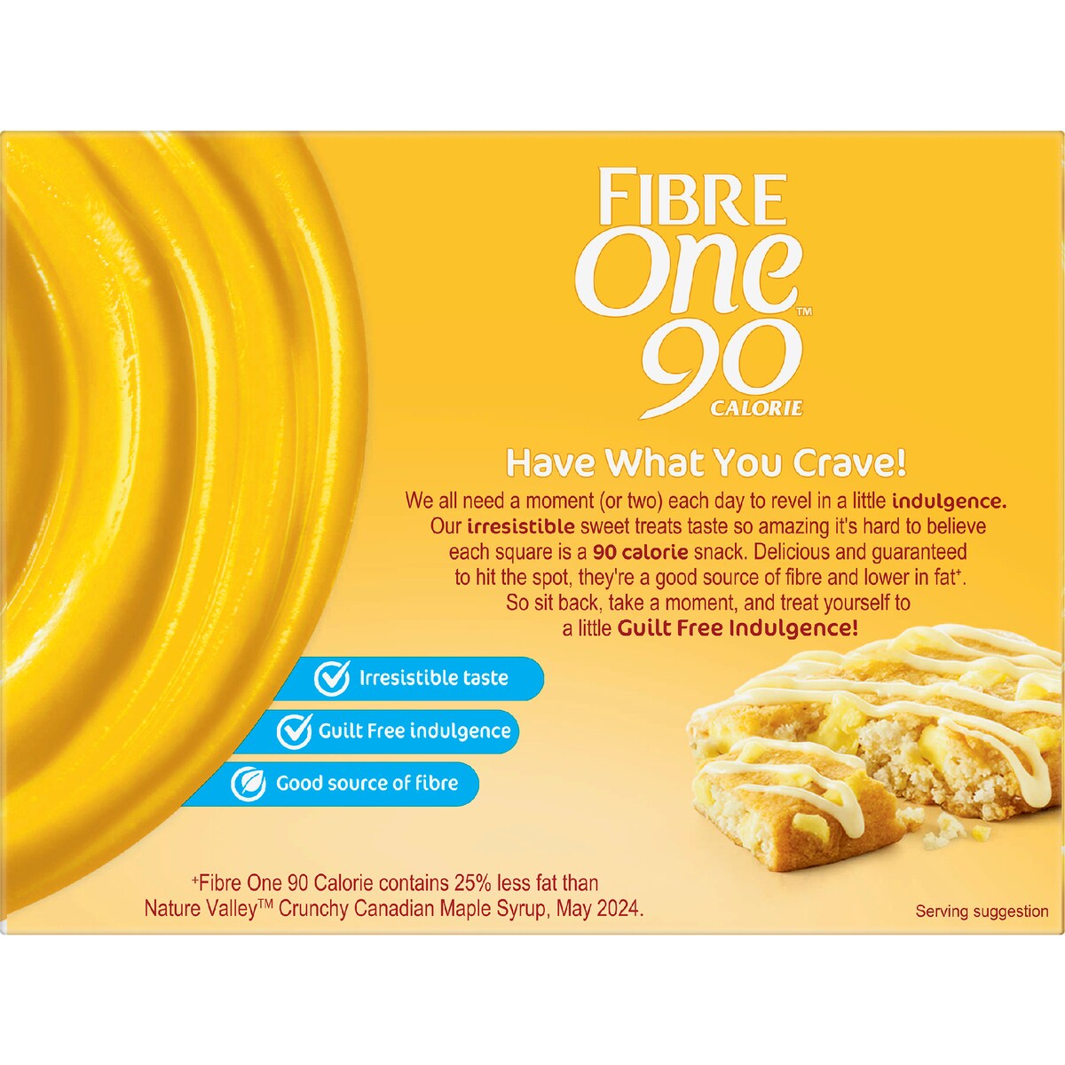 Fibre One 90 Calorie Lemon Drizzle Snack Bars 5 Pack