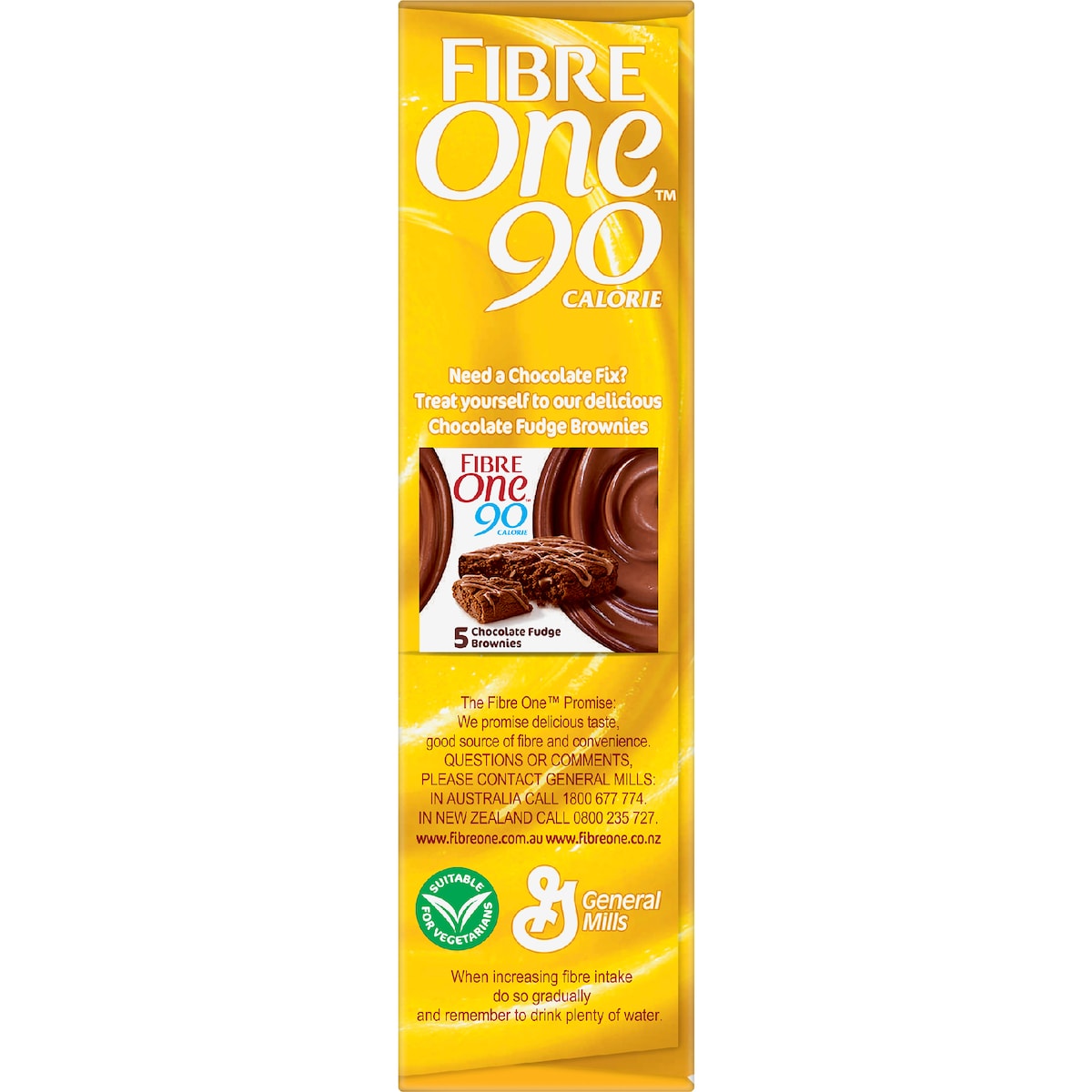 Fibre One 90 Calorie Lemon Drizzle Squares 5 Pack 120g