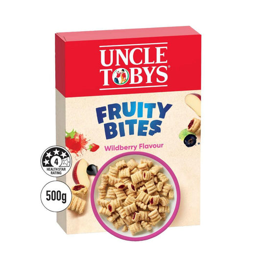 Une Tobys Fruity Bites Wildberry Flavour Cereal - 500g