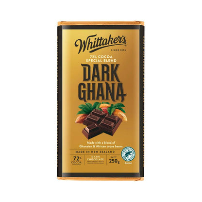 Whittaker's Block Chocolate Dark Ghana 72% - 250g