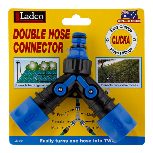 Ladco Double End Coupling Hose Fitting - 14mm