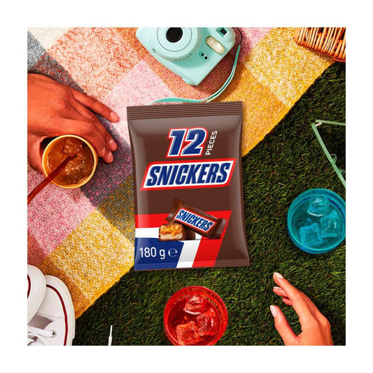 Snickers Chocolate Party Share Bag 12 Pieces - 180g