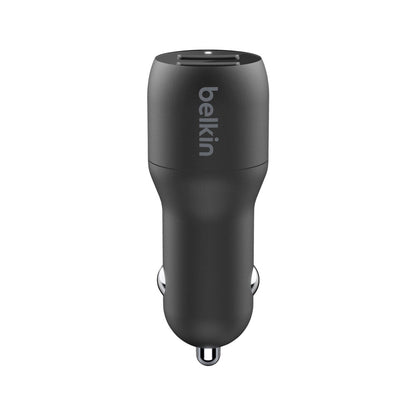 Belkin Boost Dual Usb-a Car Charger 24w - 1 Each