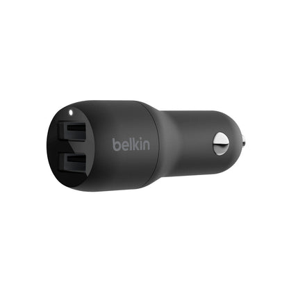 Belkin Boost Dual Usb-a Car Charger 24w - 1 Each