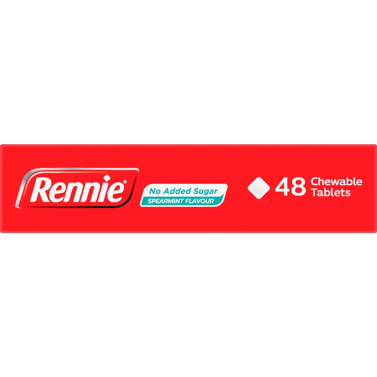 Rennie Antacid Chewable Tablets Spearmint Flavour 48 Pack