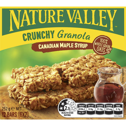 Nature Valley Crunchy Canadian Maple Syrup Granola Bars 6 Pack