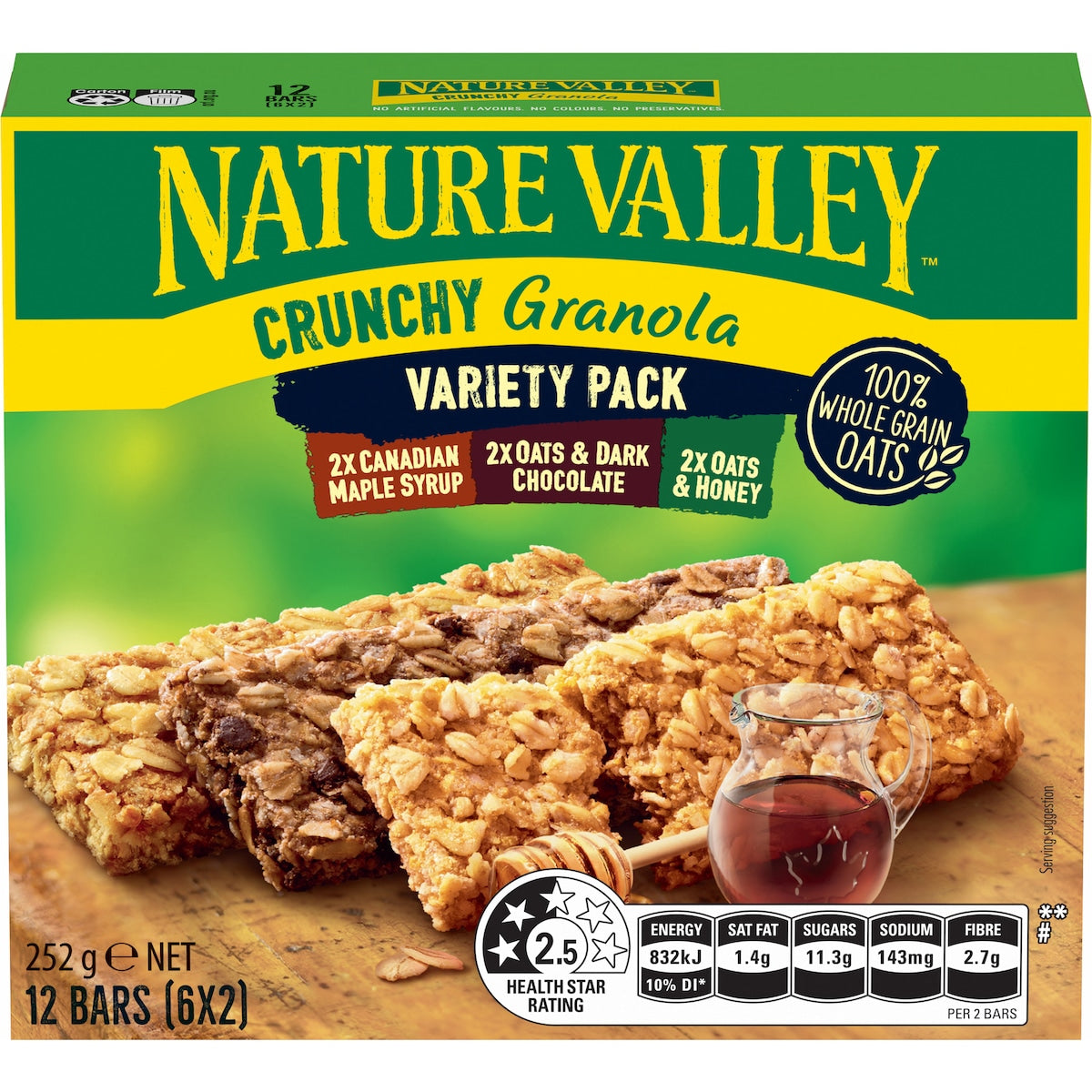 Nature Valley Crunchy Granola Bars Variety 252g 6 Pack
