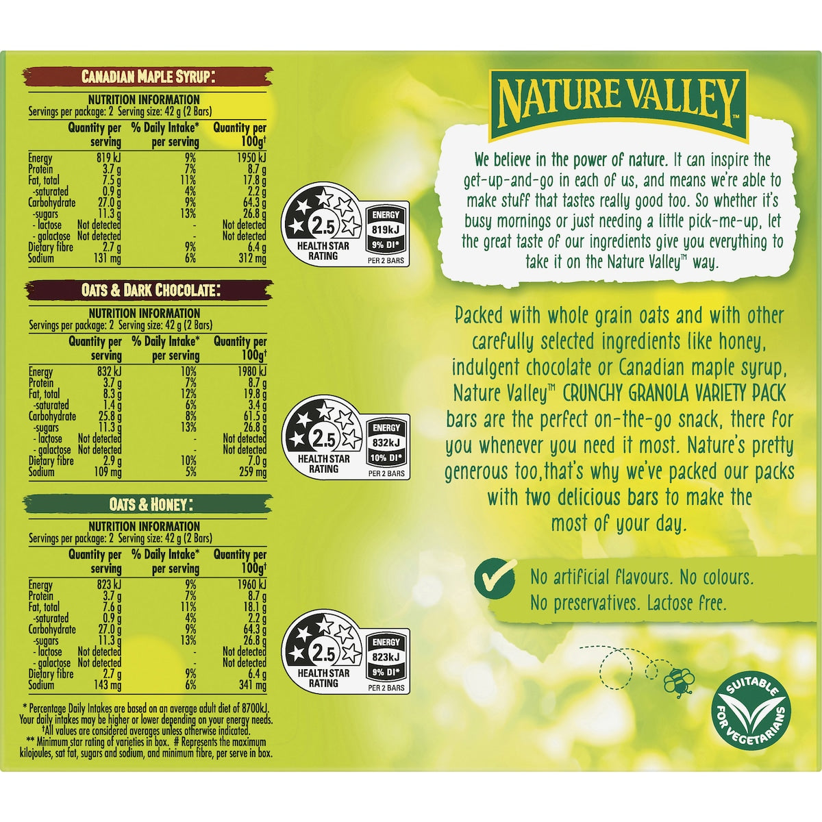 Nature Valley Crunchy Variety Granola Bars 6 Pack