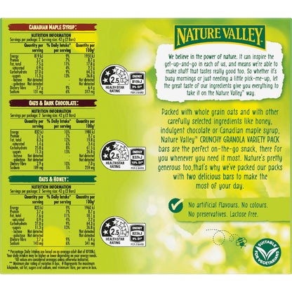 Nature Valley Crunchy Granola Bars Variety 252g 6 Pack