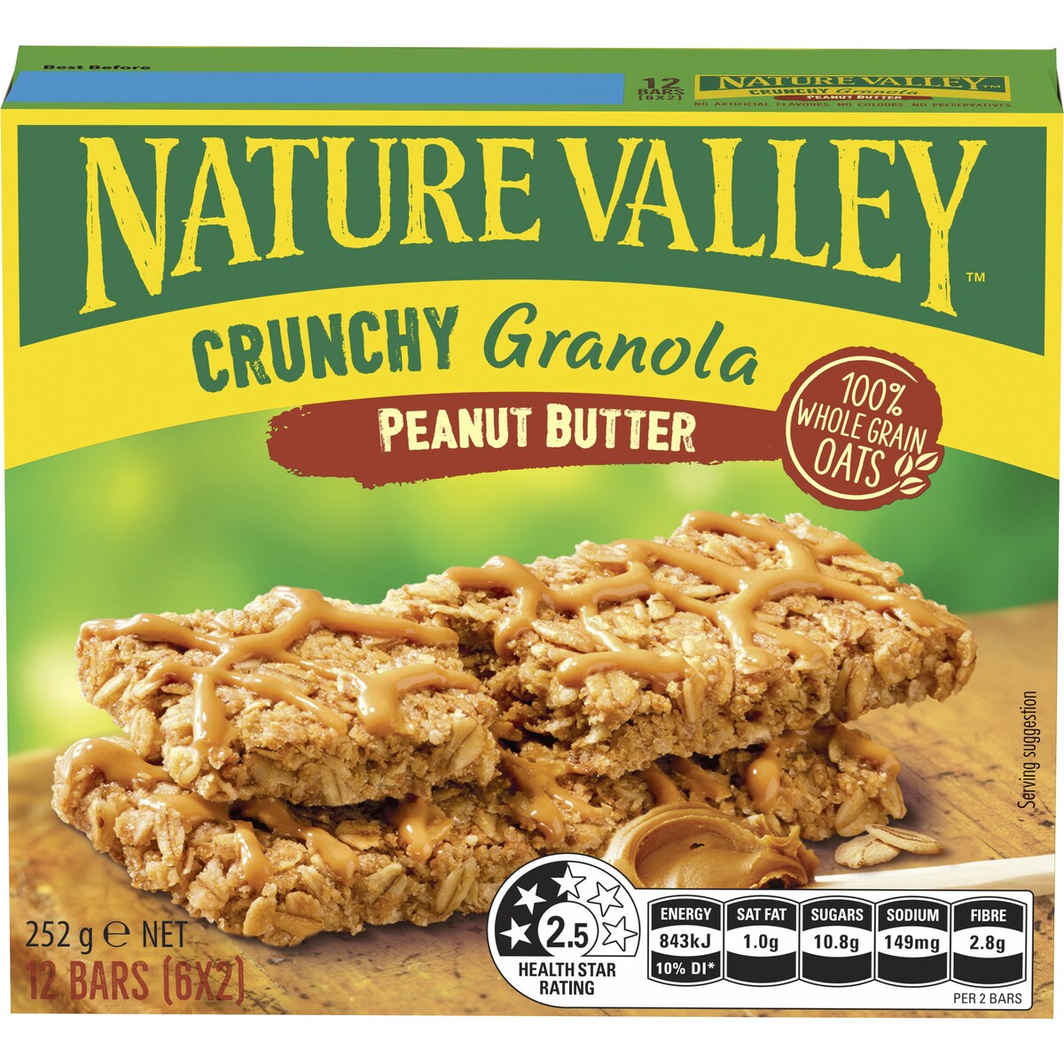 Nature Valley Crunchy Peanut Butter Granola Bars 6 Pack