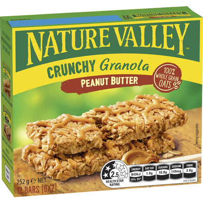 Nature Valley Crunchy Peanut Butter Granola Bars 6 Pack