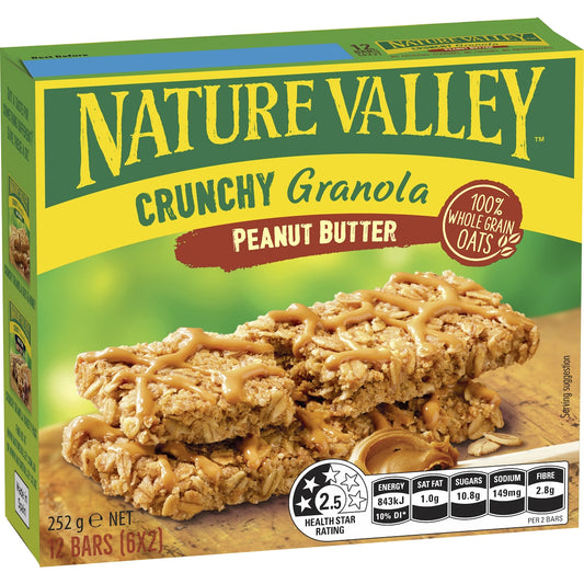 Nature Valley Crunchy Peanut Butter Granola Bars 6 Pack