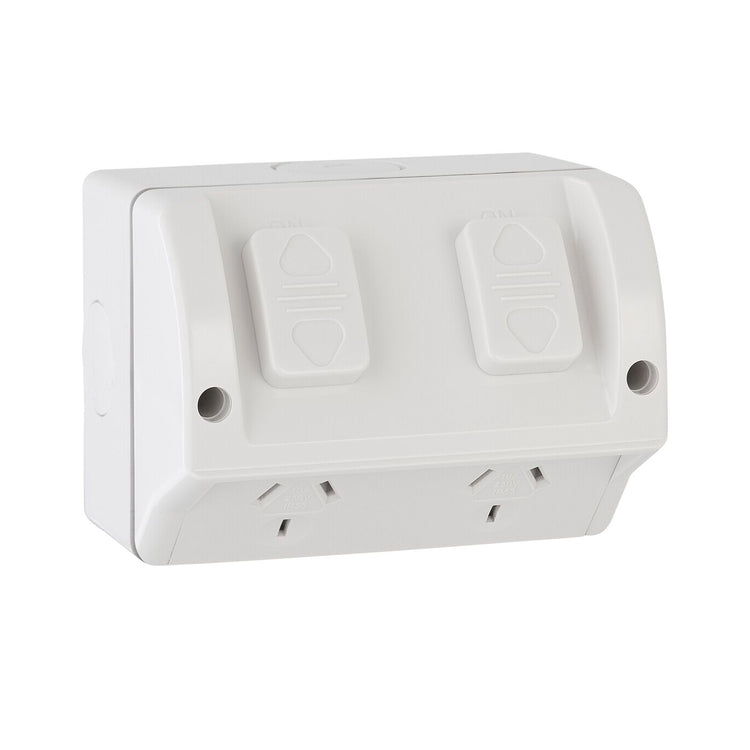 Deta Weatherproof Power Point - Double