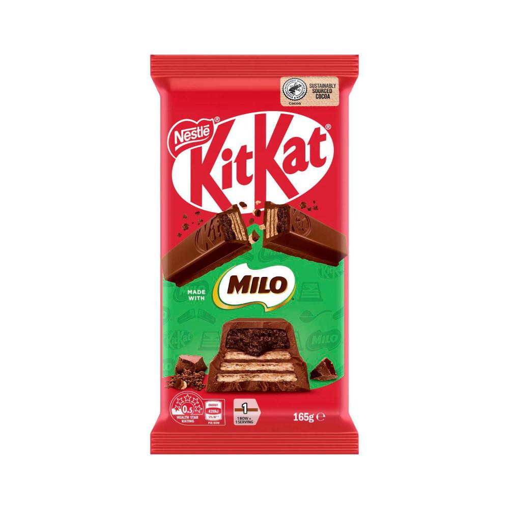 KitKat Packed With Milo Milk Chocolate Block - 165g