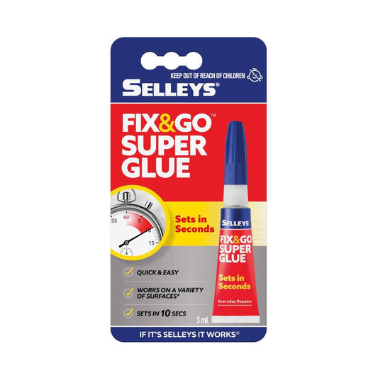 Selleys Fix 'n' Go Supa Glue - 3mL