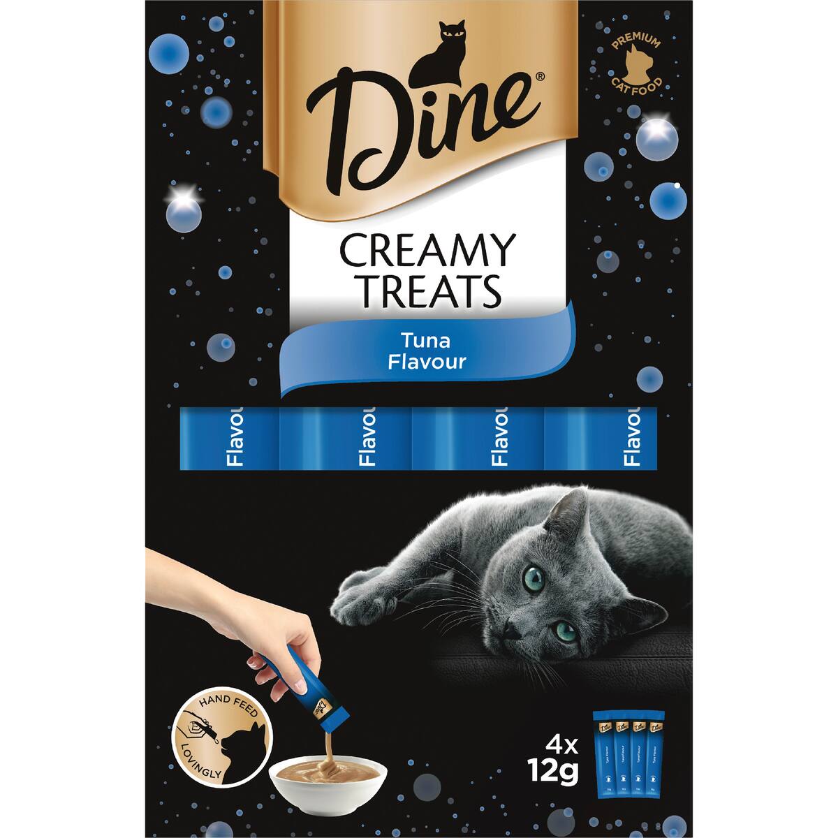 Dine Creamy Treats Tuna Flavour Cat Treat 4 Pack