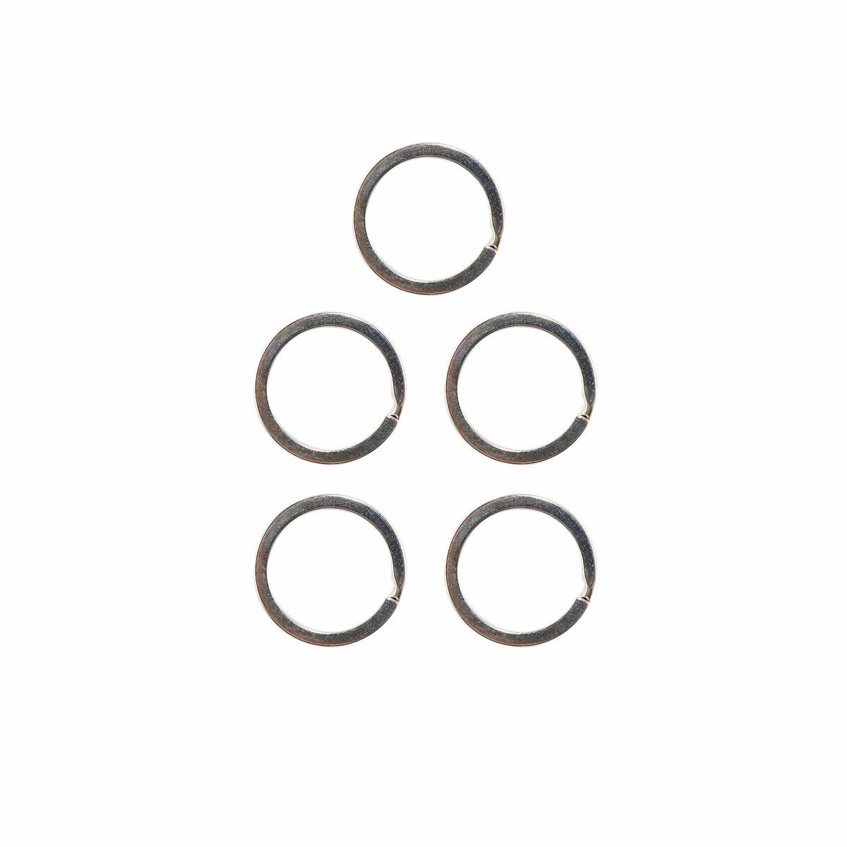 Key Essentials Split Rings - 25mm - Steel - Nickel Plated - 5 Pack