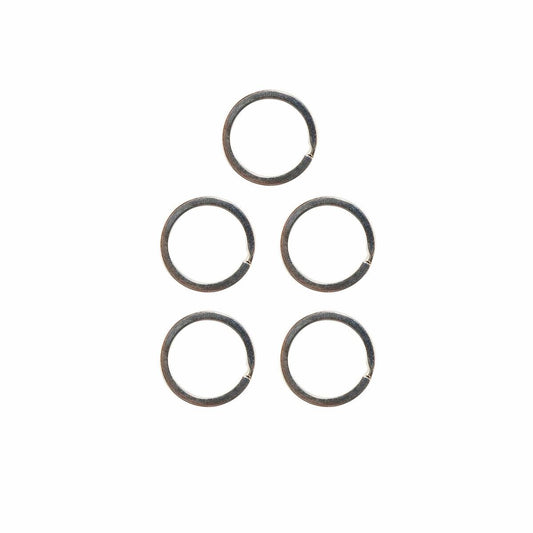 Key Essentials Split Rings - 25mm - Steel - Nickel Plated - 5 Pack