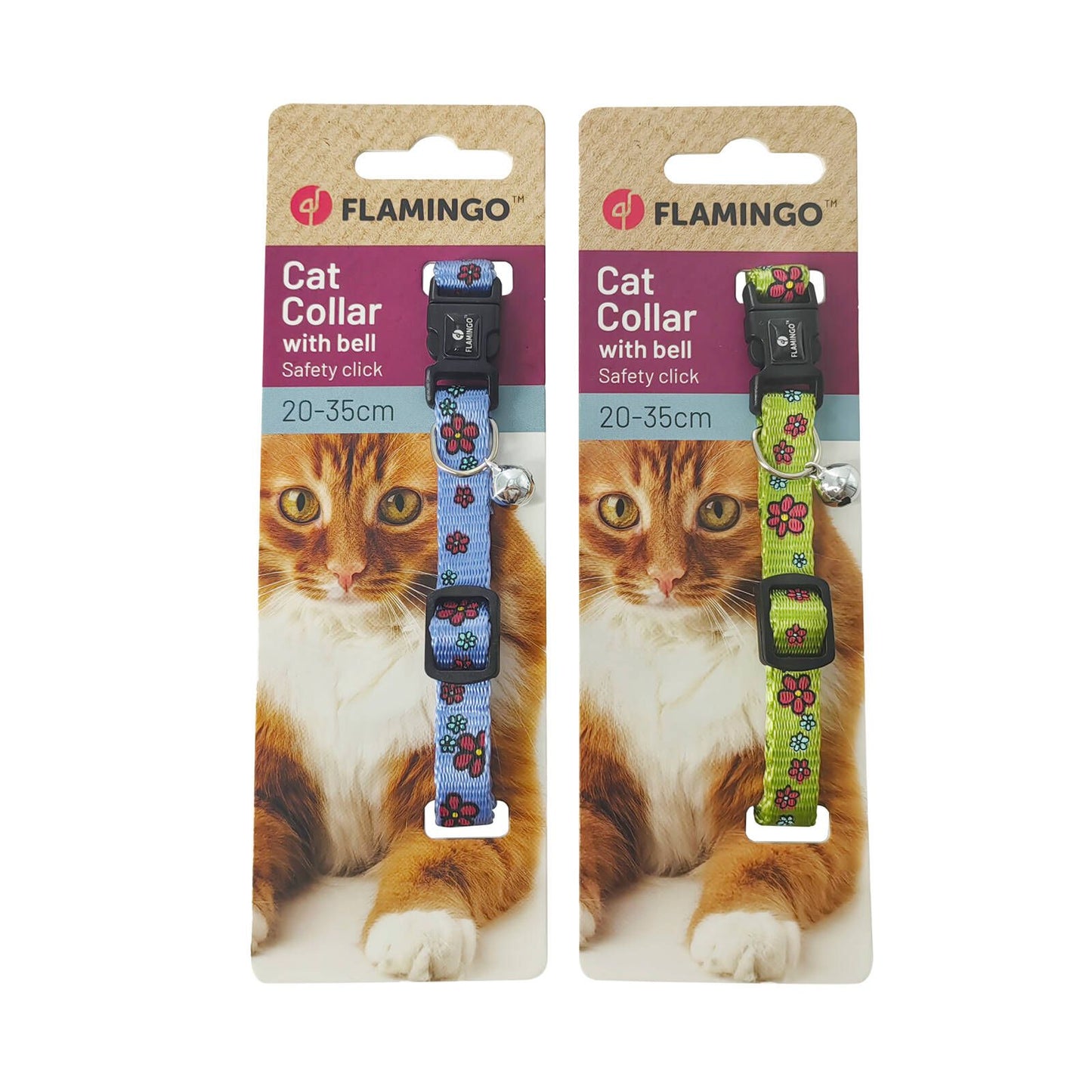 Flamingo Ziggi Cat Collar - 20-35cm - Lilac