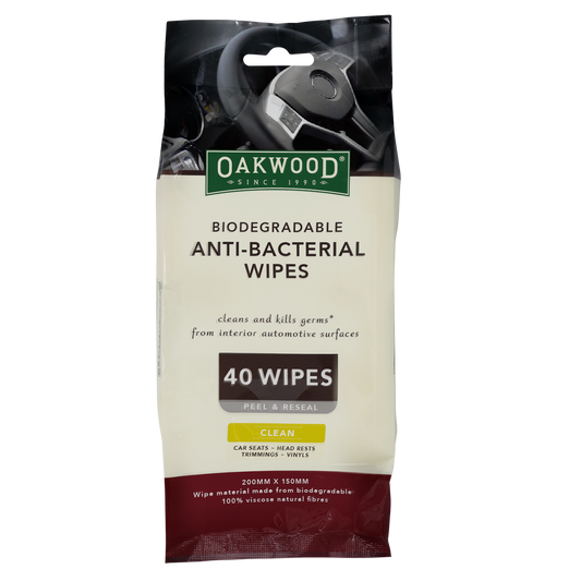 Oakwood Biodegradable Anti Bacterial Wipe - 200 x 150mm - 40 Wipes