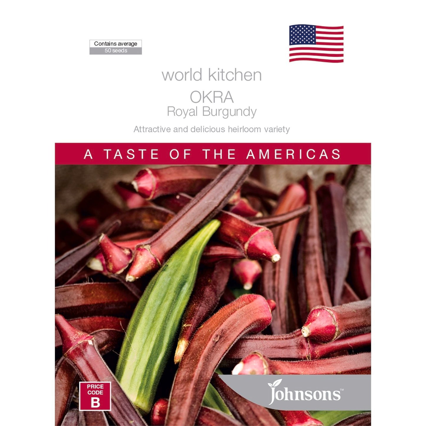 Johnsons Okra Seeds - 1m