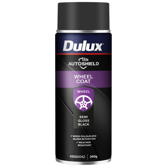 Dulux Autoshield Spray Paint - 340g - Sg Black Wheel Coat