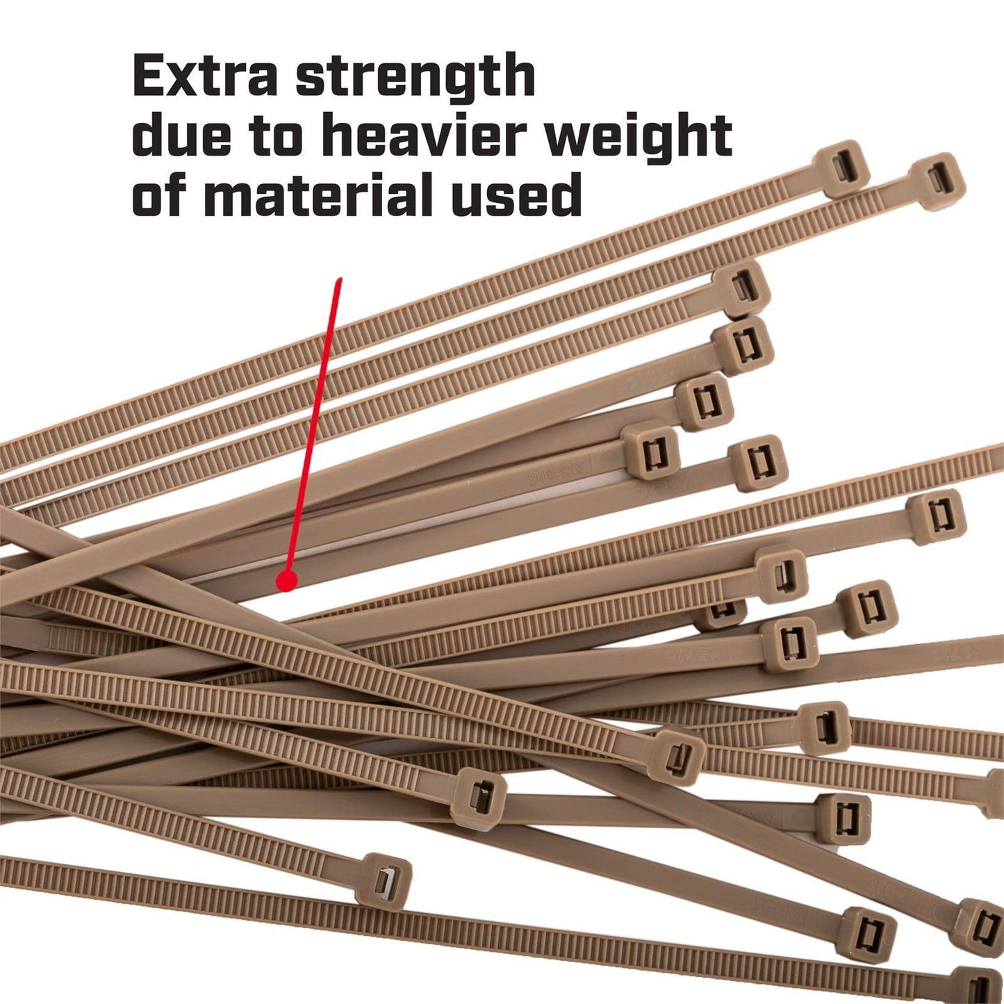 Crescent Outdoor Universal Cable Ties - 300 x 4.8mm - 25 Pack