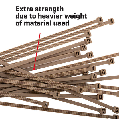 Crescent Outdoor Universal Cable Ties - 300 x 4.8mm - 25 Pack