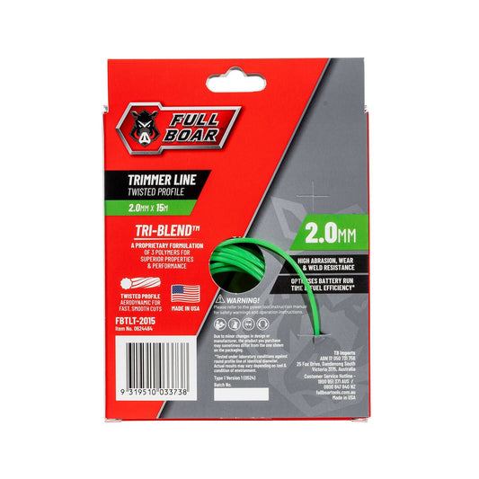 Full Boar Trimmer Line - 2.0mm x 15m