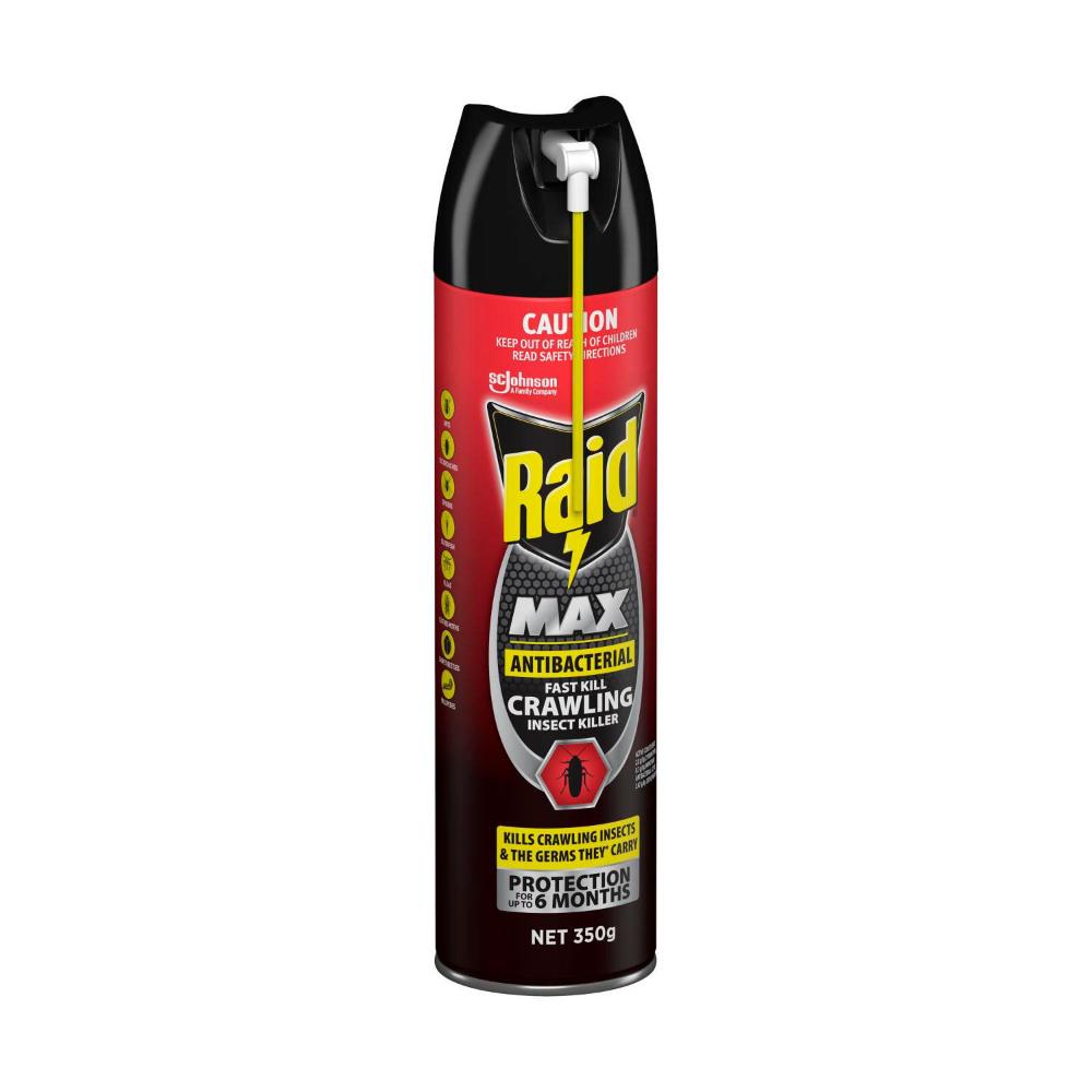 Raid Max Antibacterial Fast Kill Crawling Insect Killer - 350g