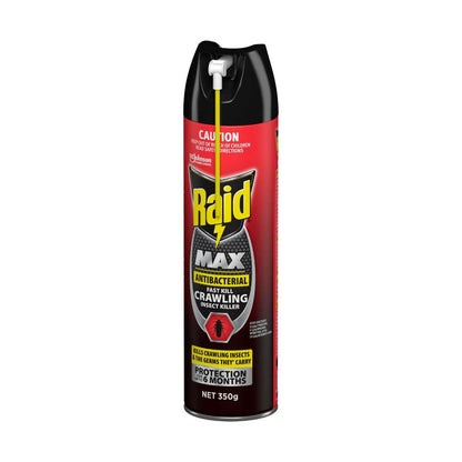 Raid Max Antibacterial Fast Kill Crawling Insect Killer - 350g