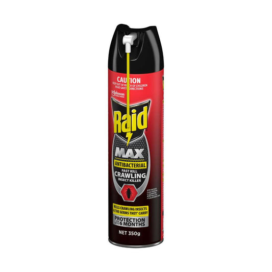 Raid Max Antibacterial Fast Kill Crawling Insect Killer - 350g