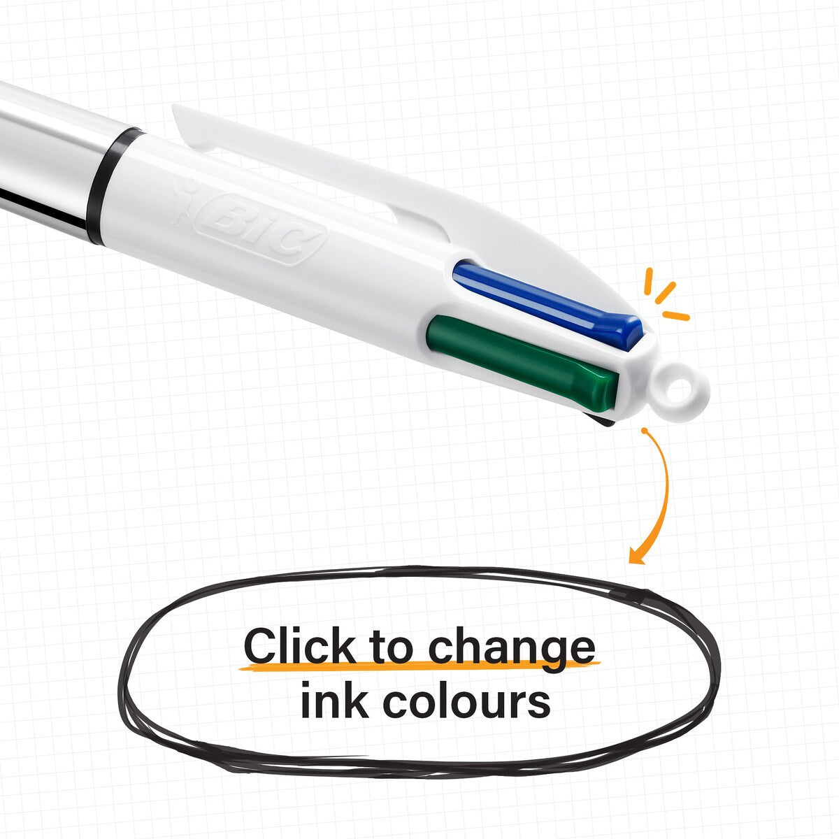 Bic 4 Colour Shine Ballpoint Pens 3 Pack