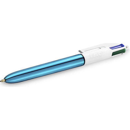 Bic 4 Colour Shine Ballpoint Pens 3 Pack